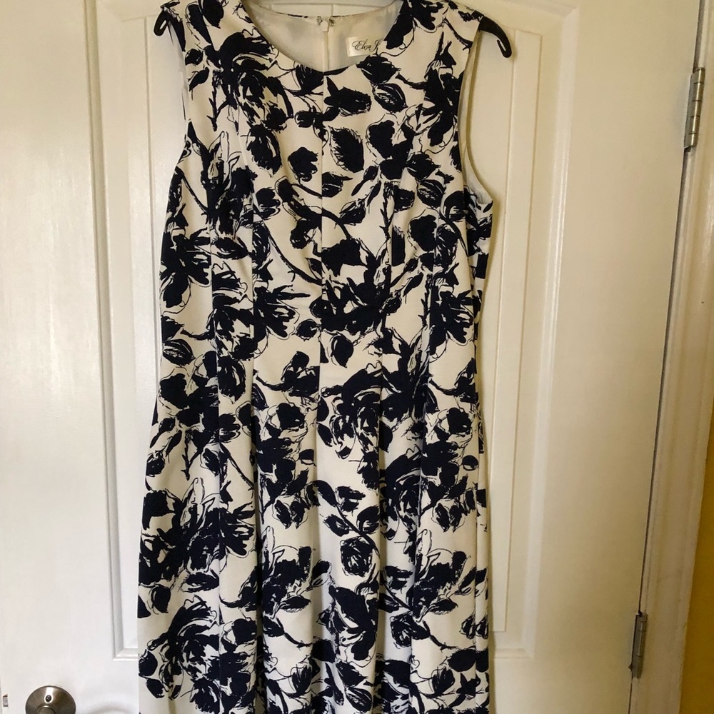 Blue & white dress